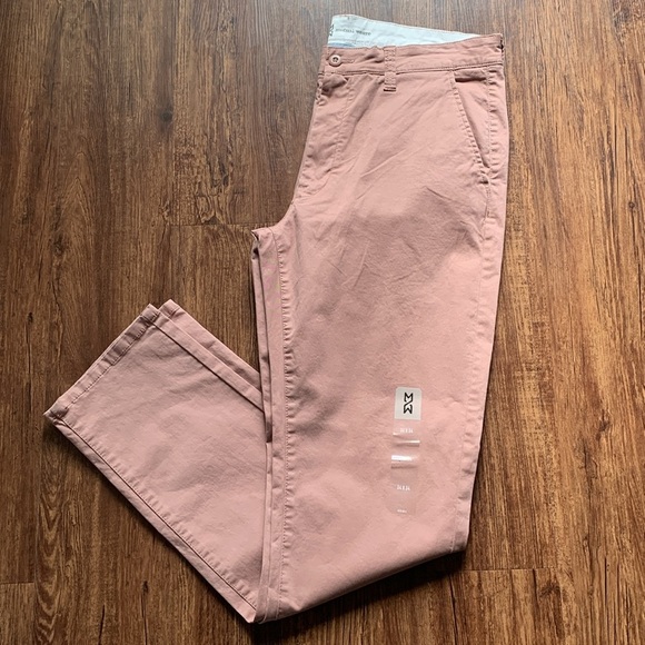 Mutual Weave Men’s Chino Pants Cedar Rose Size 34 x 34 Length NWT - Picture 1 of 9